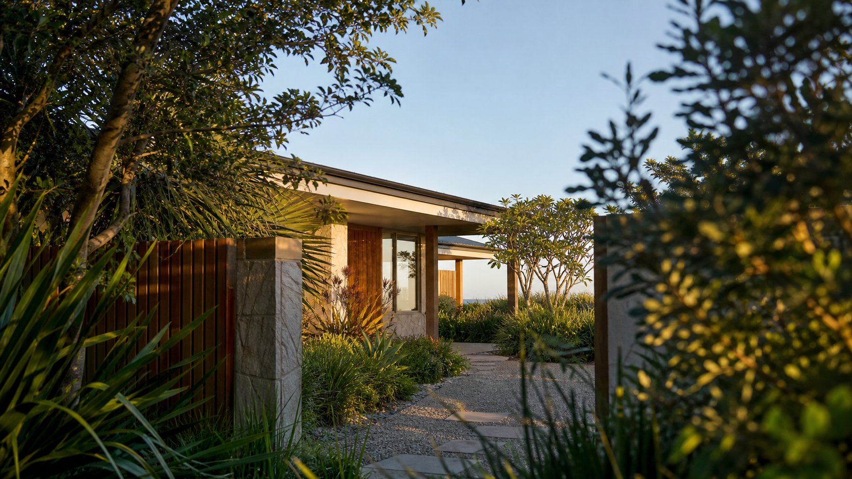 Aerial view of a private Sunshine Coast home surrounded by trees